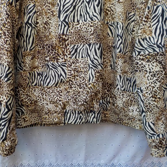 EUC Lightweight Koret Sport Front Zip Animal Print Jacket XL - Picture 9 of 14
